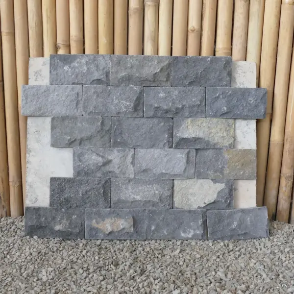Product image 8 of the product “Black Lava Stone Wall tiles ,Quality for local market, Size approx. 10 x 20 cm (0,0225m²) Price per 1 m² / 50pcs. ”